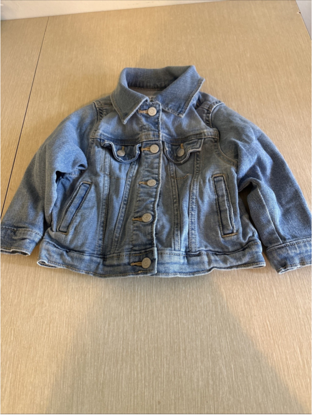 Toddler, Old Navy, Light Denim Jacket, Size 18-24 Months Snaps Pockets 1188
